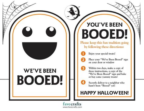 This scary cute "You've Been Booed" free printable sign is perfect for your Halloween boo basket! Boo Basket Printable, Boo Basket Printable Free, Boo Signs For Halloween, Been Booed Ideas, You've Been Booed Ideas, You've Been Booed Free Printable, You Have Been Booed, You've Been Booed Printable, Youve Been Bood