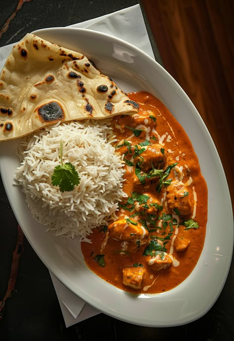 Learn How to Cook Chicken Tikka Masala Recipe For Free | Recipes You'll Love, Made Easy! Lamb Tikka Masala Recipe, Yummy Indian Food, Butter Chicken Aesthetic, Aesthetic Indian Food, Aethstetic Food, Butter Chicken With Rice, Foods Aesthetic, Comforting Meals, Indian Meals