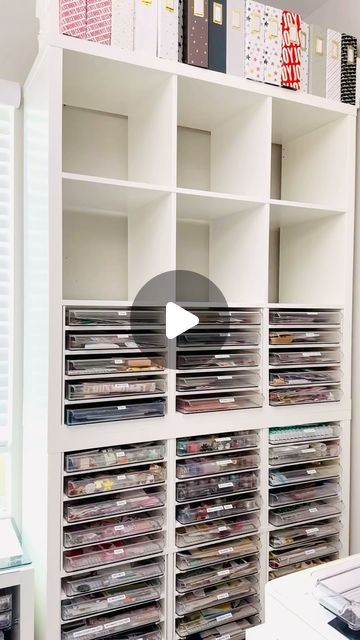 Lisa Soares on Instagram: "CRAFT ROOM TOUR/REORGANIZATION-Part 2a (Cont’d)
Product Links in my Profile
This is a project update from this wall unit and showing you where I moved the drawers to the other side of my room. Also, I show you how I am building another insert. I am now almost finished with this unit and I will share more shortly so you can see it completed.

#craftorganization #craftroomorganization #craftstorage #storagesolutions #organization #ikeacraftroom #organization #craftorganizer #organizedcraftroom #scrapbooking #projectlife365 #projectlife #studio #studiolife" Scrapbook Room Organization, Ikea Craft Room, Scrapbook Organization, Scrapbook Room, Craft Room Organization, Room Tour, Craft Organization, My Room, Craft Storage