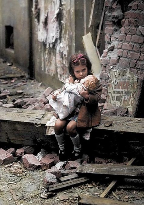 Horror of the Blitz in London brought back to life by fascinating colourised photos | London Evening Standard | Evening Standard Poor Neighborhood, Weird Photos, London Blitz, Blitz Kids, English Girls, Rare Historical Photos, History Magazine, Therapy Animals, The Blitz