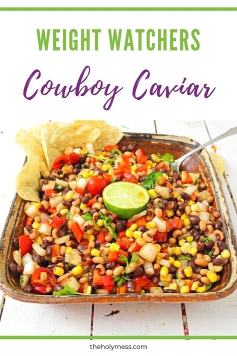 Weight Watchers cowboy caviar Weight Watchers Cowboy Caviar, Ranch Vegetable Dip Recipe, Vegetable Dip Recipe, Weight Watchers Appetizers, Cowboy Caviar Recipe, Healthy Beans, Caviar Recipes, Healthy Potato Recipes, Ww Meals