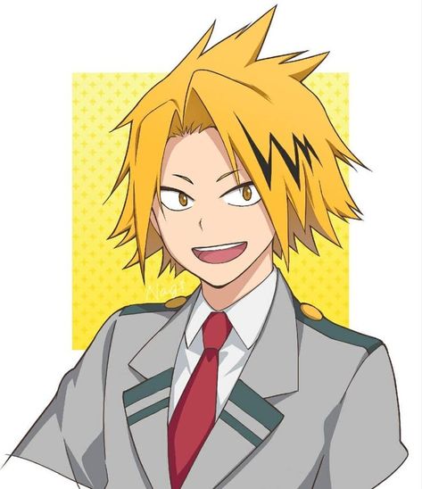 Human Pikachu, Kaminari Denki, Denki Kaminari, Anime Character Drawing, Hero Academia Characters, My Hero Academia Manga, Anime Sketch, Painting For Kids, Otaku Anime