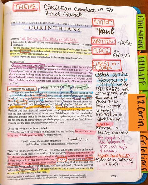 1st Corinthians Bible Study, 1 Corinthians 13 Bible Study, 1 Corinthians Bible Study, 1 Corinthians Bible Journaling, Annotating Bible, Corinthians Bible Study, Deep Bible Study, Corinthians Bible, Proverbs 1