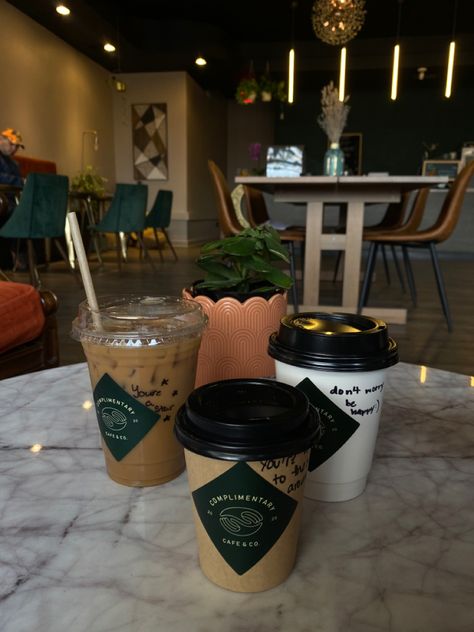 Cafe in Chicago area! They write compliments on the cup its so nice! Chicago Cafe, The Cup, So Nice, Planter Pots, Chicago, Cafe, Restaurant, Canning