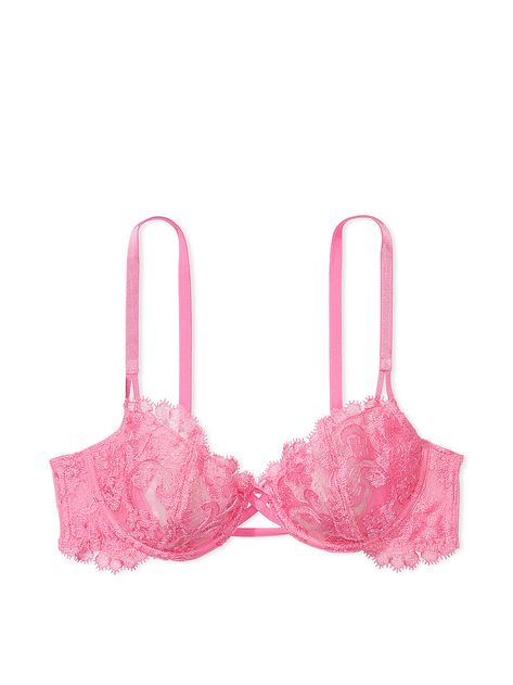 Buy Wicked Unlined Balconette Bra - Order Bras online 5000005210 - Victoria's Secret US Langire Outfit Pink, Cute Lace Bras, Bras Cute, Lingerie Victoria Secret, Xmas Clothes, Bras Pink, Pretty Bra, Pink Bras, Hot Pink Bra