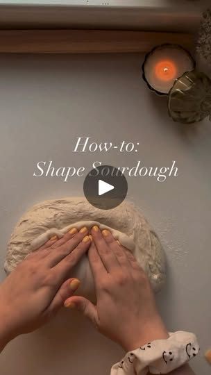 3.3K views · 5.2K reactions | Sourdough shaping like we are in the shire! 🦌🍞✨ 

Step 1: Pre-shaping
🌼 Use a bench scraper to gently scoot the dough in a full circle on your counter. Repeat a few times to build surface tension on the outer edge.
🌼 Be gentle to preserve interior bubbles, but it’s okay to adapt to your preference.
🌼 Avoid tearing the dough!

Step 2: Final Shaping
💛 After resting for 20-25 minutes, flip the dough over with a bench scraper. 
💛 	Fold the bottom up, the two sides in, stitch up the seam, and roll it up.
💛 Finish with a few gentle push-pulls to form the rounded shape and stopping before the outer layer tears.

Step 3: Stitching
✨ After 15 minutes, stitch the dough seam again for extra strength. For a boule (round) shaped loaf, I’m pulling opposite sides tog Sourdough Shaping, Shaping Sourdough, Sour Dough Bread Starter Recipe, Sourdough Ideas, Bench Scraper, Sourdough Rolls, Surface Tension, Homemade Sourdough, Practice Makes Perfect