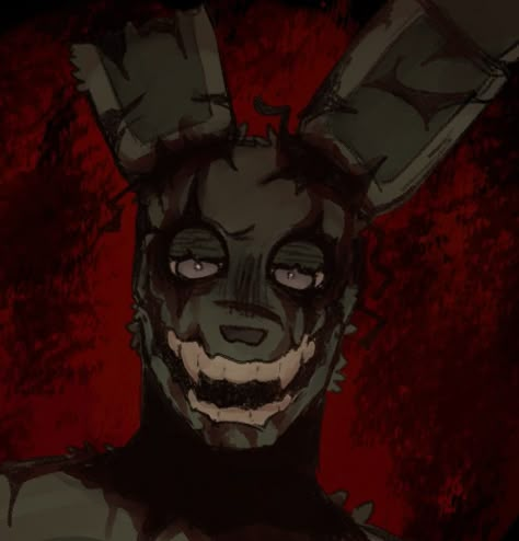 Creepy Fnaf Art, Spring Trap Drawing, Fnaf Art Springtrap, Springtrap Fnaf Fanart, Fnf Gf And Bf, Spring Trap Fnaf, Fnaf William Afton Fanart, Fnaf Springtrap Fanart, Spring Trap Fanart