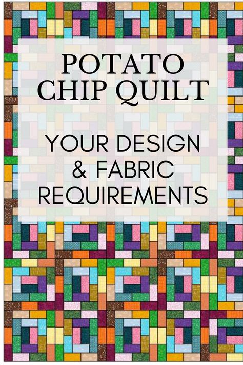 Design your block and quilt size and find fabric requirements for the entire quilt. Potatoe Chip Quilt Block Pattern, Potato Chips Quilt Pattern, Potato Chip Block Pattern, Potato Chip Quilt Blocks, Potato Chip Block Quilt, Potato Chip Quilt Block, Potato Chip Quilt Block Pattern Free, Potato Chip Quilt Pattern Free, Woven Quilt Pattern