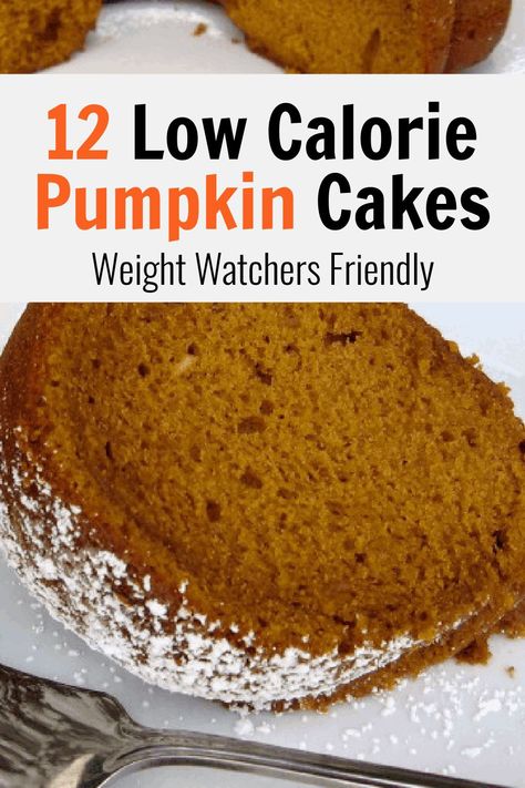 Weight Watchers Pumpkin Cake, Ww Dessert Recipes, Cake Recipes Simple, Low Calorie Pumpkin, Pumpkin Pound Cake, Weight Watchers Pumpkin, Pumpkin Cakes, Cake Bundt, Pumpkin Roll Cake