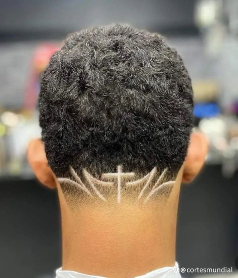 Back Haircut Designs, High Taper Design, Simple Hair Designs For Men, Cross Design Haircut, Hair Cuts Design, Mid Taper Design, Barber Designs In Hair, Mens Haircut Designs, Low Taper Design