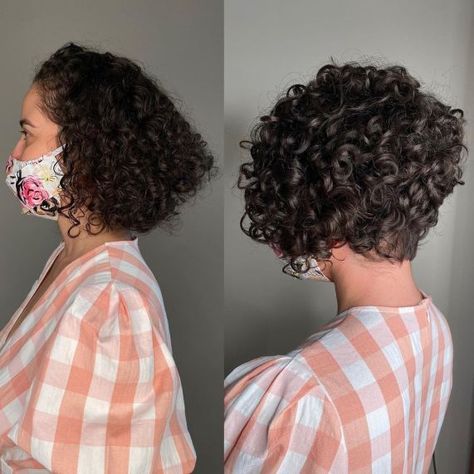 Short Curly Haircuts Mixed Women, Short Hair Pixie Curly, Natural Hair Cuts Shape, Big Chop Curly Hair, Curly Pixie Cut, Curly Cuts, Curly Pixie Hairstyles, Curly Pixie Haircuts, Bob Haircut Curly