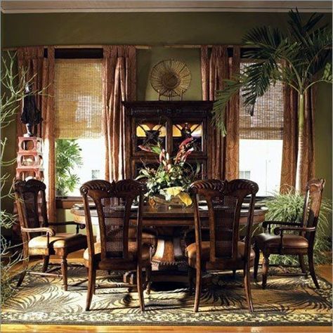 British Colonial Decoration Ideas (4) British Colonial Dining Room, British Colonial Dining, British West Indies Decor, British Colonial Interiors, Tropical Dining Room, West Indies Decor, Tropical British Colonial, British West Indies Style, Colonial Style Interior