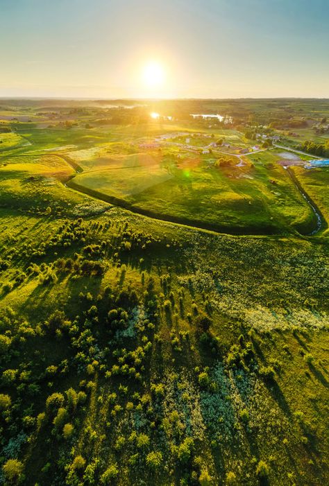 Lithuanian Landscapes Pagan Temple, Lithuania Culture, City Abstract, Lithuania Travel, Culture Recipes, Background Landscape, Baltic States, Drone Images, Night Landscape