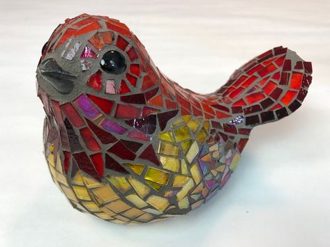 Creating on Dimensional Surfaces with David Jarvinen | Mosaic Arts Mosaic Substrates, Funny Cartoon Images, Mosaic Birds, Mosaic Tile Art, Mosaic Pictures, Mosaic Artwork, Bird Statues, Mosaic Ideas, Mosaic Projects