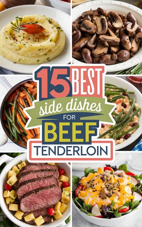 15 Mouthwatering Side Dishes to Serve With Beef Tenderloin 🥩🍴 #beef #tenderloin #sidedishes Sides To Go With Beef Tenderloin, Beef Tenderloin Sides Dishes, What To Serve With Roast Beef, Beef Tenderloin Side Dishes Holidays, Side Dishes For Steaks, Sides With Beef Tenderloin, Tri Tip Sides Dishes, Beef Tenderloin Sides, Side Dishes For Beef Tenderloin