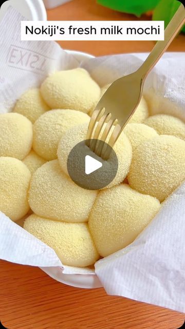 Cooking Recipe on Instagram: "milk mochi #foodie #stuffedchicken #garlicparm #sexydinner #chef" Milk Mochi Recipes, How To Make Mochi, Mochiko Recipes, Japanese Mochi, Mochi Recipe, Cooking Recipe, Fresh Milk, Whole Milk, Japanese Food