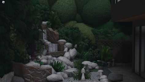 noelle (@lluvnoelle) on X Bloxburg House In Mountain, Bloxburg Forest Ideas, Bloxburg Waterfall, Bloxburg Forest House, Forest Bloxburg, Bloxburg Mountain, Bloxburg Village, Bloxburg Garden Ideas, Bloxburg Resort