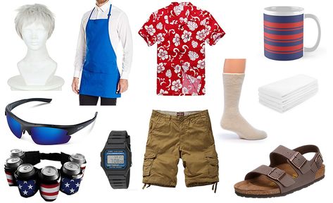 Grillmaster Soldier:76 Costume from Overwatch Grill Master Costume, Grillmaster 76, Dad Costume, Soldier 76, Summer Games, Dad Shoes, Grill Master, Diy Dress, The Grill