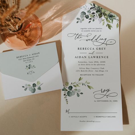 Your year-round oasis for Botanical Invitations! Explore our versatile collection that captures the essence of spring blooms, summer sunshine, and fall foliage.  🌸☀️🍂 #BotanicalSeasonalInvitations #SpringSummerFall #NatureInspired" Wedding Invitations Eucalyptus, Popular Wedding Invitations, Rustic Wedding Invitations, Classy Wedding Invitations, Floral Foliage, Wedding Greenery, Eucalyptus Wedding Invitation, Spring Wedding Invitations, Leaves Watercolor