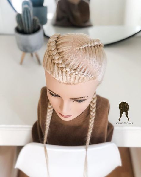 All Braided Hairstyles, 3 Dutch Braids, Unique Dutch Braids, Fancy Dutch Braid, Different Dutch Braid Styles, Dutch Plait Hairstyles, Dutch Braid Hair Styles, Side Part Dutch Braids, Duch Braids Hairstyles