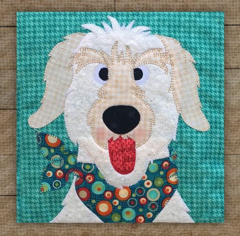 Doodle Dog - Pattern Timeless Treasures Fabric, Dog Quilts, Applique Kit, Patch Aplique, Doodle Dog, Applique Quilting, Animal Quilts, Cat Quilt, Missouri Star Quilt