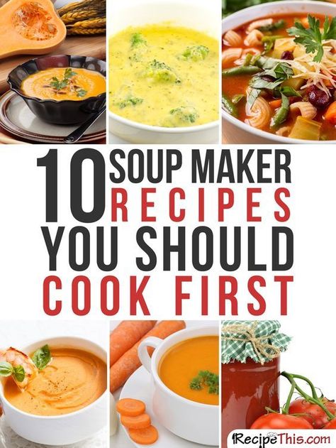 Soup Maker Recipes | Top 10 Soup Maker Recipes You Should Cook First from http://RecipeThis.com Soup Maker Recipes Morphy Richards, Morphy Richards Soup Maker, Blender Soup, Soup Maker Recipes, Boiled Chicken Breast, Soup Maker, Morphy Richards, Australia Food, Vegetable Soup Recipes