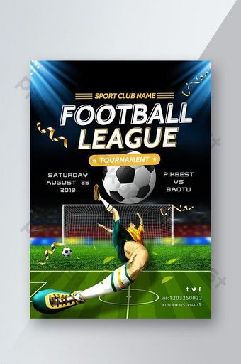 folleto del partido de la liga de fútbol#pikbest#templates Perspective Sketch, Restaurant Social Media, Church Media Design, About Football, Verse Wallpaper, Graphic Design Collection, Aesthetic Clinic, Sports Flyer, Champions League Final