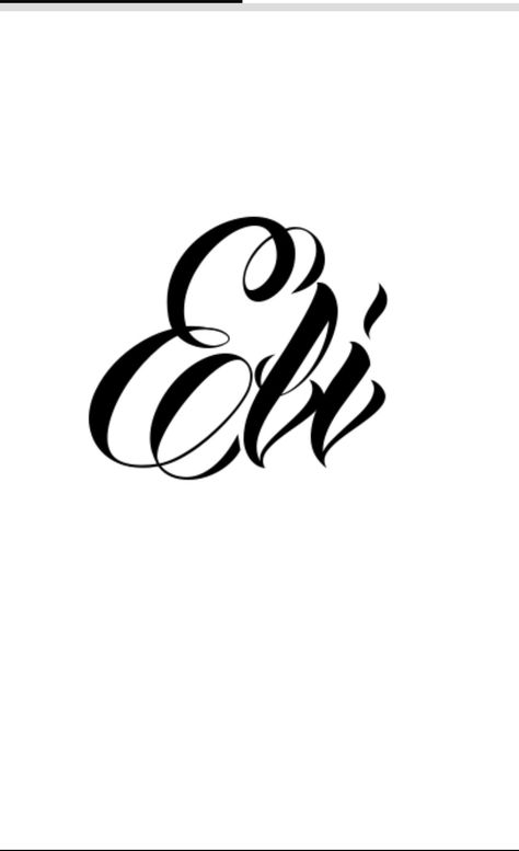 Eli Name, Cursive Tattoo, In Cursive, Cute Patches, Arabic Calligraphy, Calligraphy, Tattoos, Quick Saves