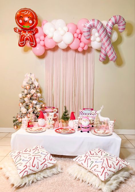 Kids Christmas party, Girls Christmas party, pink Christmas party, Christmas table decor, kids Christmas table decor, Christmas picnic, indoor picnic set up, Christmas picnic set up, pink Christmas table decor Pink Christmas Girls Night, Christmas Pj Party Ideas, Pink Christmas Table Decor, Kids Christmas Table, Christmas Brunch Party, Pink Christmas Party, Christmas Picnic, Picnic Indoor, Christmas Cookie Dough