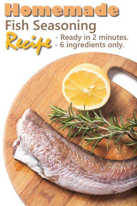 Homemade Fish Seasoning Recipe - ready in 2 minutes... #homemade #fish #fishrecipes #seasoning #mixes #blends #spices #homestead #homesteading Salmon Seasoning Recipe, Fish Seasoning Recipe, Seasoning For Fish, Fish Seasoning, Hamburger Seasoning, Homestead Lifestyle, Fajita Seasoning Mix, Man Recipes, Salt Free Seasoning