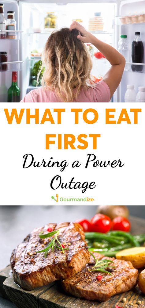 When the power goes out, don't scramble to eat everything—make a plan!  #poweroutage #noelectricity #emergencyfood #whattoeat #easymeals No Power Meals, Meals For Power Outage, No Electricity Meals, Emergency Meals No Power, Food For Power Outage, Power Outage Meals, What To Do When The Power Goes Out, How To Cook During Power Outage, Preparing For Power Grid Outage