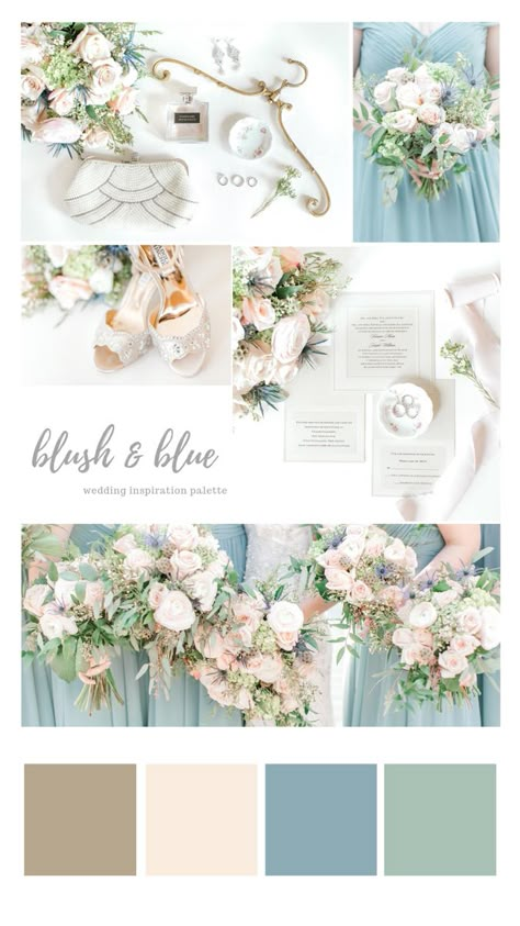 Sea Glass Wedding Colors Flowers, Castle Wedding Color Palette, Destination Wedding Colours, Blue And Neutral Wedding Color Palettes, Blue Pink Green Wedding Colors, Periwinkle Blue Wedding Colour Palettes, Castle Wedding Color Scheme, Seaglass Blue Wedding, Coastal Wedding Colors Colour Palettes