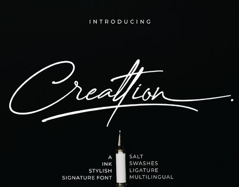 FREE | Creattion Elegant Signature Script on Behance Caligraphy Font, Fonts Art, Hand Fonts, Elegant Signature, Signature Generator, Free Typeface, Cool Signatures, Best Script Fonts, Modern Calligraphy Fonts