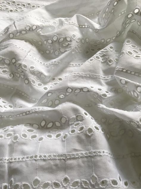 White Fabric Texture, Boston Design, Eyelet Fabric, Bathroom Color, Fabric Textures, Hamptons House, Entertaining Recipes, Linens And Lace, Summer Fabrics