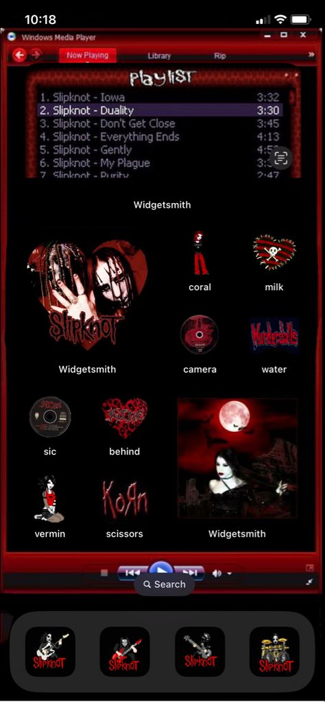 Horror Iphone Layout, Phone Theme Wallpapers, Scene Homescreen Layout, Dark Red Iphone Layout, Emo Iphone Layout, Emo Ios Layout, Emo Homescreen Layout, Goth Phone Layout, Scene Phone Layout