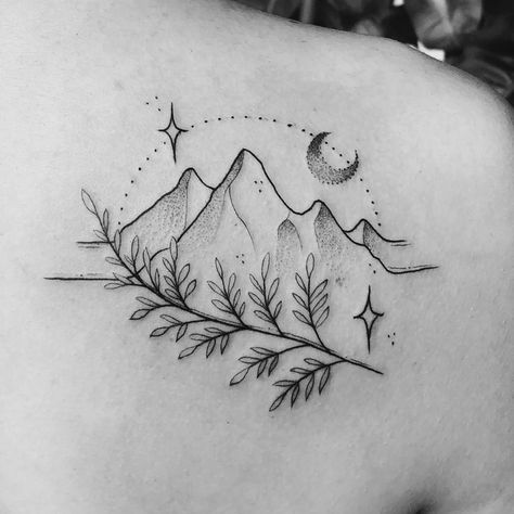 Western Tattoos Ideas, Tattoo Western, Moutain Tattoos, Tattoo After Care, Wilderness Tattoo, Small Mountain Tattoo, Berg Tattoo, Outlaw Tattoo, Outdoor Tattoo