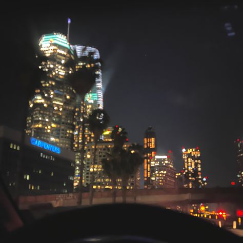 #dtla Dtla At Night, Los Angeles Aesthetic, City View Apartment, Evil Buildings, Scenery Photography, Relaxing Places, Nyc Life, Aesthetic Pics, California Dreaming