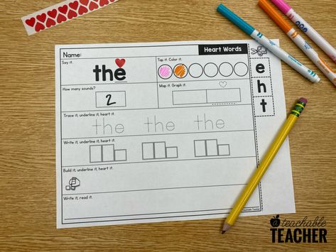 Heart Words - What Are They and How Do We Teach Them? Short E Sound, High Frequency Word List, Classroom 2023, Word Map, Sounding Out Words, Sight Words List, Vowel Team, Heart Words, Sight Word Activities