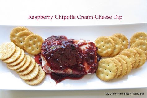 I don’t think there is an easier and more  delicious recipe that i can whip up in less than a minute Raspberry Chipotle Sauce Cream Cheese, Cream Cheese With Raspberry Chipotle, Cream Cheese Chipotle Dip, Raspberry Chipotle Cream Cheese Dip, Cream Cheese Raspberry Chipotle Dip, Chipotle Cream Cheese Dip, Raspberry Chipotle Dip, Chipotle Raspberry, Chipotle Cream Cheese