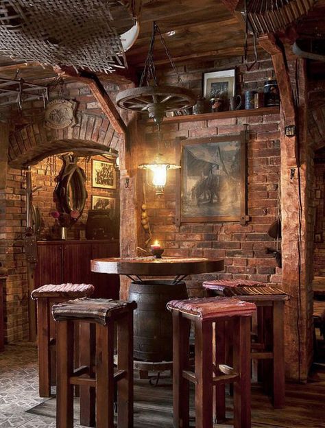 Taverna Medieval, Pub Interior Design, Pub Interior, Rustic Apartment, Cozy Restaurant, Rustic Restaurant, Restaurant Seating, Rustic Bar, Bar Interior