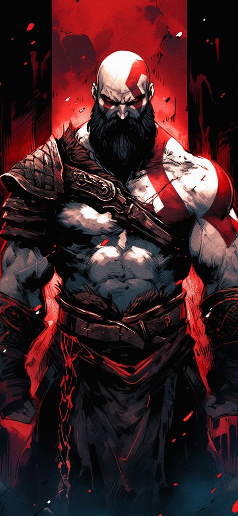 God of War Kratos Black & Red Wallpapers - Best Games Wallpaper Kratos Art, Black And Red Aesthetic, Macbook Wallpaper High Quality, Sif Dark Souls, Red Wallpapers, Games Wallpaper, God Of Wars, Wallpaper High Quality, Batman Hush