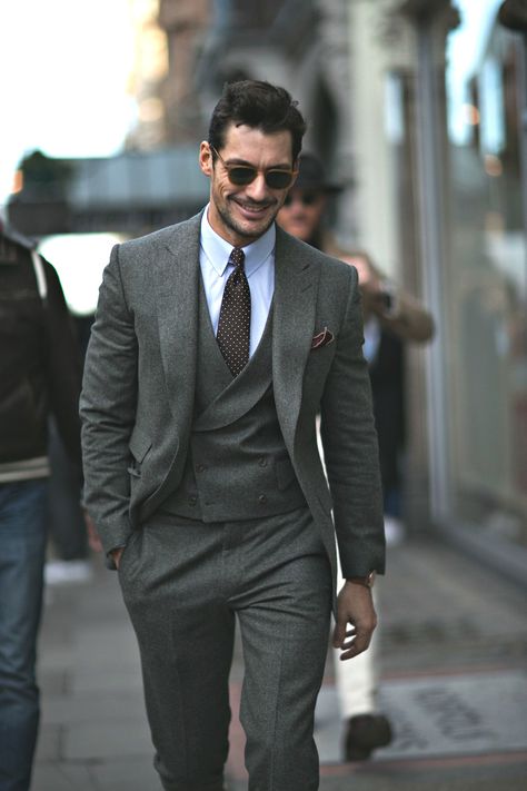 gentlemenzone:  On point. Follow GZ for more stylish gents. Wedding Suits Men Grey, Terno Slim Fit, Suits Men, Tuxedo Blazer, Mens Fashion Smart, Party Suits, Tweed Suits, Men’s Suits, Gray Suit