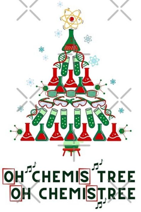 Chemistry Christmas, Fun Chemistry, Science Wallpaper, Teaching Middle School Science, Medical Laboratory Technician, Science Clipart, Science Puns, Christmas Science, Chemistry Education