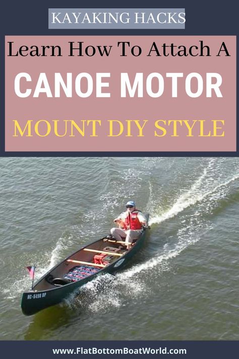 Can You Put a Trolling Motor on a Canoe? Yes. Read our outboard setup guide. // canoe motor mount diy #canoemotormountdiy #canoemotormount #canoemotor #canoe #boat #boatinghacks #boatsafety #boatideas #boating #boatcamping Grumman Canoe, Canoe Trolling Motor, Kayak Trolling Motor Mount, Canoe Cart, Kayak Trolling Motor, Canoe Storage, Canoe Plans, Kayak Cart, Canoe Accessories