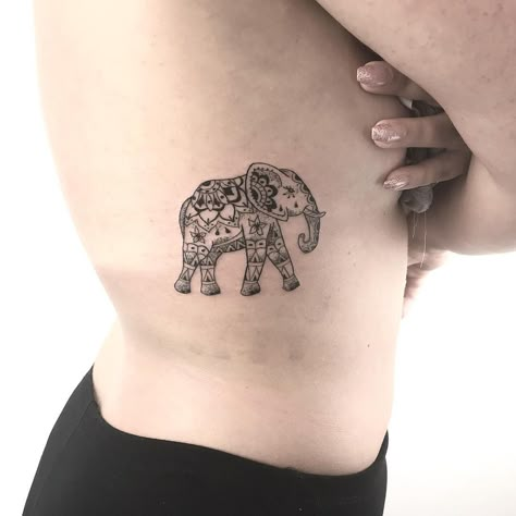 Pretty Elephant Tattoos For Women, Elephant On Back Tattoo, India Elephant Tattoo, Indian Elephant Tattoos For Women, Thai Elephant Tattoo, Elephant Back Tattoo, Elephant Mandala Tattoo, Indian Elephant Tattoo, Mums Tattoo