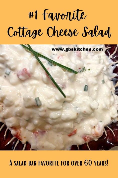 Cheese Salad Recipes, Cottage Cheese Recipes Healthy, Cold Dip Recipes, Cheese Salad Dressing, Cottage Cheese Dips, Bell Pepper Salad, Cottage Cheese Salad, Chives Recipe, Salad Recipes Healthy Lunch