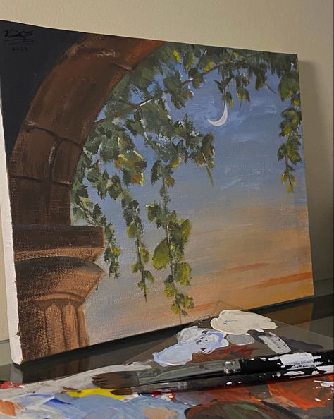 Spiritual Paintings, Canvas Painting Designs, Landscape Art Painting, Art Painting Gallery, Painting Art Lesson, Small Canvas Art, A Thought, Arte Inspo, Nature Art Painting