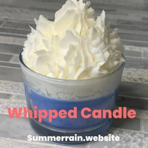 How to Whip Candle Wax - Whipped Candle Frosting Recipe - Summer Rain Candle Frosting, Whipped Wax Candles, Whipped Candle, Homemade Candle Recipes, Wax Recipe, Candle Scents Recipes, Wax Candles Diy, How To Make Frosting, Candle Fragrance Oil