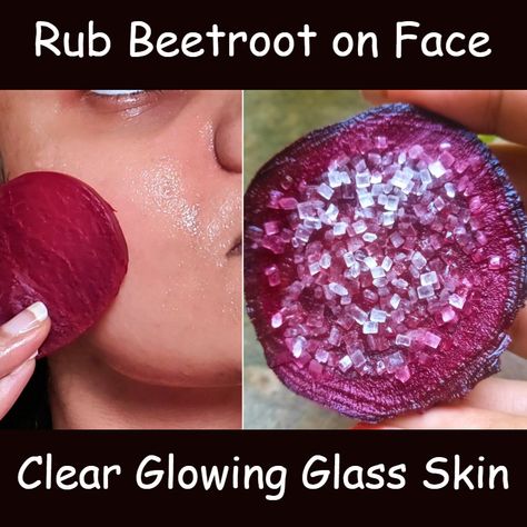 Beauty Recipes - Use Beetroot & Turmeric on Face & get GLASS Skin & Skin Whitening Serum - Beetroot Face Pack Beetroot Face Pack For Glowing Skin, Turmeric For Face, Pretty Skin Care, Pretty Skin, Lip Colour, Glass Skin, Beauty Recipe, Clear Skin, Glowing Skin