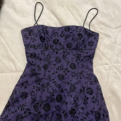 Insane vintage y2k/90s vampy dark fairy whimsigoth... - Depop Whimsigoth Prom, Purple Whimsigoth, Whimsigoth Outfits, Prom Dress Gown, Hoco Inspo, Fairy Whimsigoth, Gown Purple, Prom Dresses Gowns, Dark Fairy